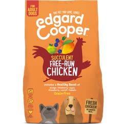 Droogvoer voor volwassen honden met verse scharrelkip en mango 2.5 kg