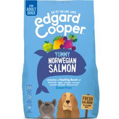 Aliment sec pour chiens pour chien adulte au saumon norvégien frais et à la betterave rouge 12 kg