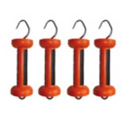 Poortgreep met softgrip voor weideafrastering Oranje 4 stuks