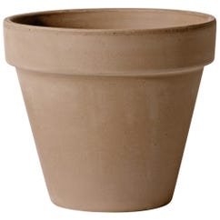 Pot de fleur classique rond en terre cuite graphite rond Graphite 27cm