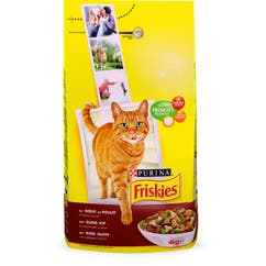 Aliment sec pour chat adulte au bœuf, au poulet et aux légumes 4 kg