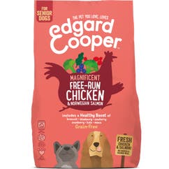 Aliment sec pour chiens pour chien adulte au poulet fermier et au saumon frais d'élevage en plein air 12 kg