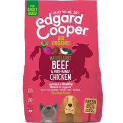 Aliment sec pour chiens pour chien adulte au bœuf et au poulet frais biologiques 7 kg