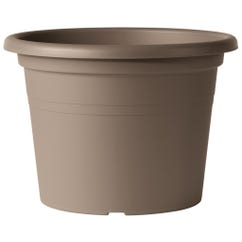 Pot de fleur Cilindro Day R rond Taupe 40cm