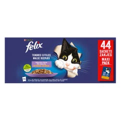 Aliment humide pour chats bâtonnets tendres Mix 44 pièces 85 g