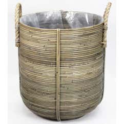 Mand met strepen in antraciete kleur 40cm 45 cm