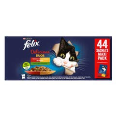 Aliment humide pour chats duos délicieux 3.74 kg