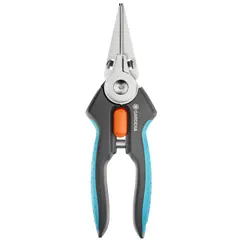Fiskars Bypass-snoeischaar L, Solid, P341, voor jonge takken en twijgen, antikleeflaag, roestvrijstalen messen, lengte: 20,5 cm, zwart/oranje, 1057164 Fiskars Bypass-snoeischaar L, Solid, P341, voor jonge takken en twijgen, antikleeflaag, roestvrijstalen messen, lengte: 20,5 cm, zwart/oranje, 1057164