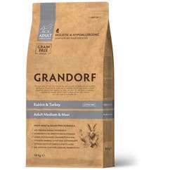 Droogvoer voor volwassen honden met konijn- en kalkoenvlees, aangevuld met zoete aardappel 10 kg