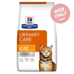 Aliment sec pour chats c/d Urinary Multicare Croquettes au poulet 8 kg