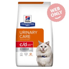 Aliment sec pour chats c/d Urinary Stress Multicare Croquettes au poulet 8 kg