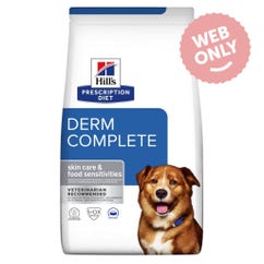 Aliment sec pour chiens Derm Complete Environmental/Food Sensitivities croquettes au riz & oeuf 12 kg